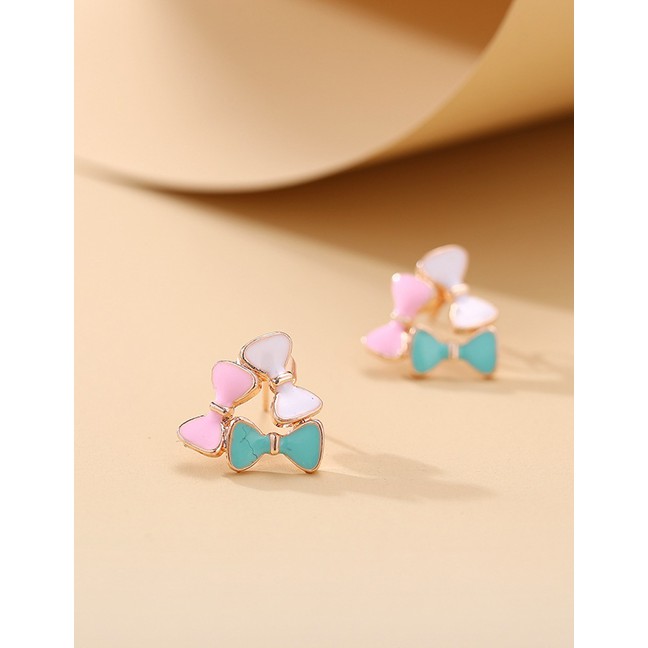 LRC Anting Tusuk Fashion Animal Fruit Drop Oil Alloy Irregular Earrings