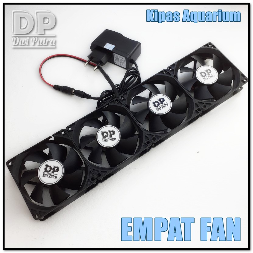 KIPAS AQUARIUM ( 8 CM ) BLACK FULLSET // HIGHSPEED RPM //AQUASCAPE PENDINGIN COOLING COOLER FAN