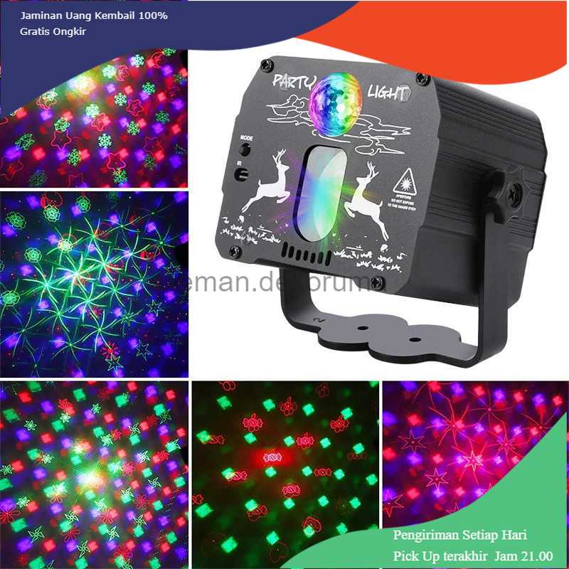 TD-DHA CAIYUE Proyektor Laser LED Lampu DJ Party RGB Lights USB 8W -CH-M0001