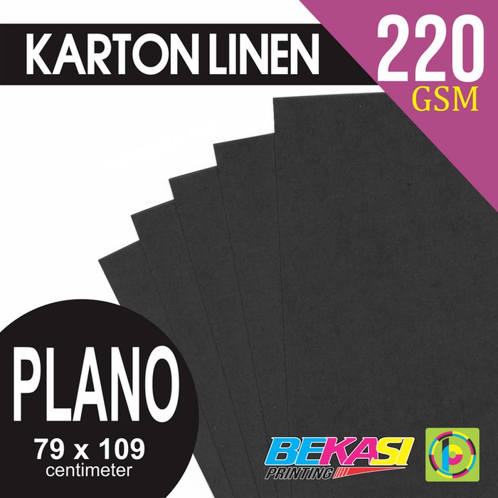

Order Langsung Karton Linen 220 Gram Black Hitam Ukuran Plano 79x109 cm Diskon