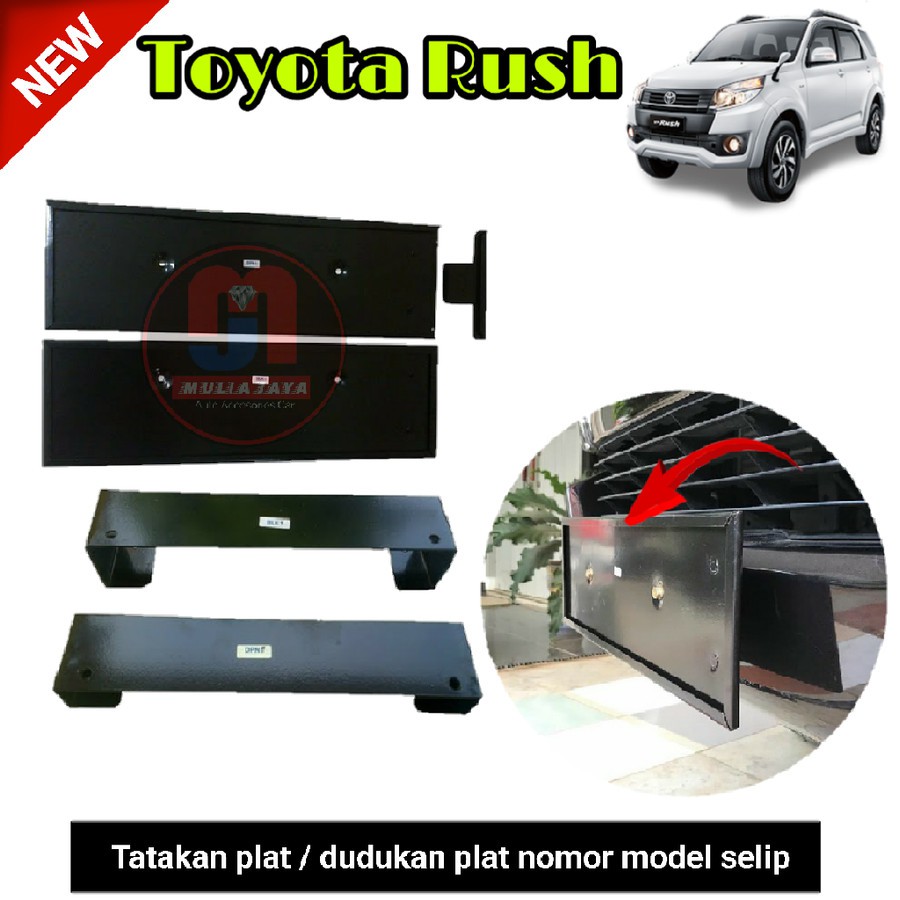 Tatakan/dudukan plat no mobil Toyota Rush