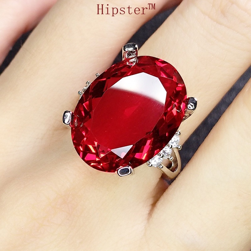 New Hot Selling Fashion Inlaid Ruby Ring