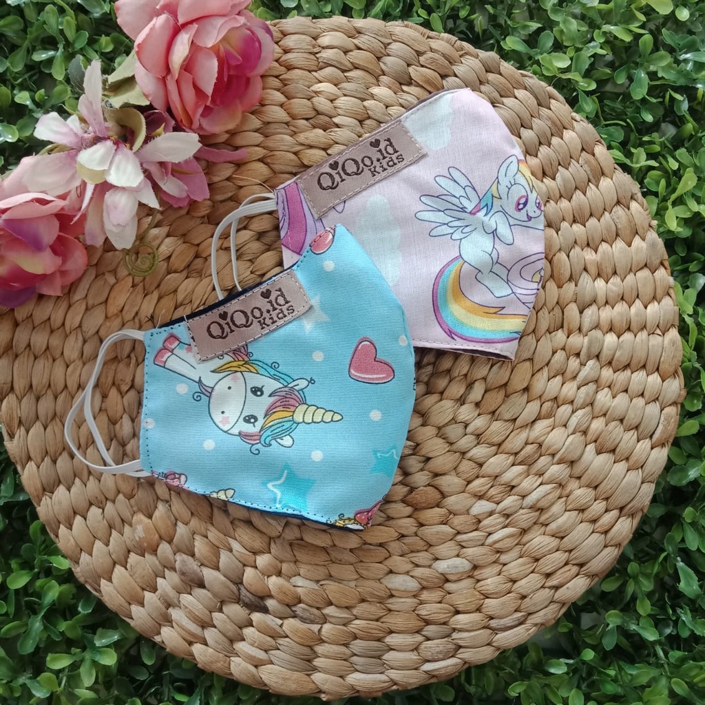 ASKER MASKER ANAK MOTIF MASKER MOTIF MASKER ANAK KECIL 12 PCS/1LUSIN