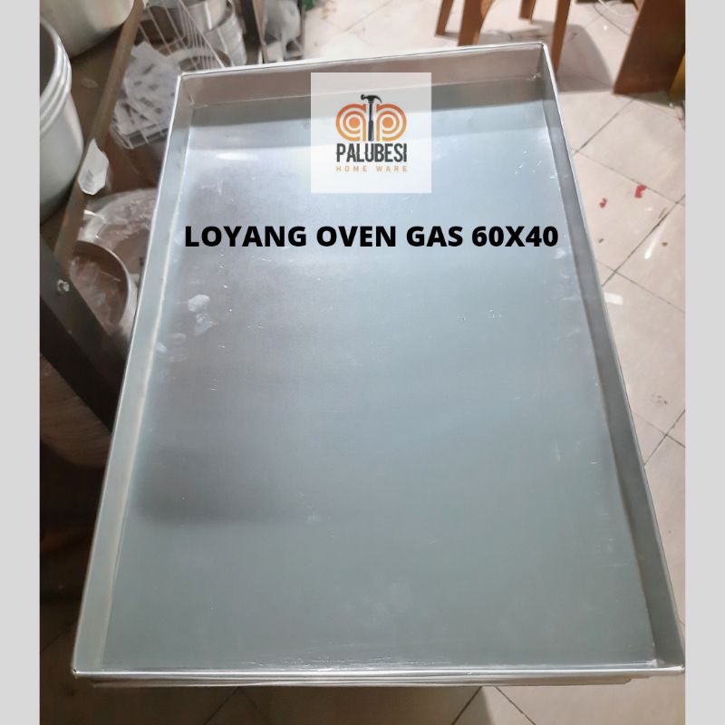 Loyang Oven Gas 60x40x4 CM Bahan Alumunium