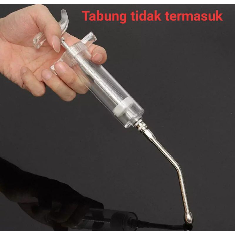 Drench gun drencher jarum suntik cekok sapi domba kambing - alat kesehatan hawan