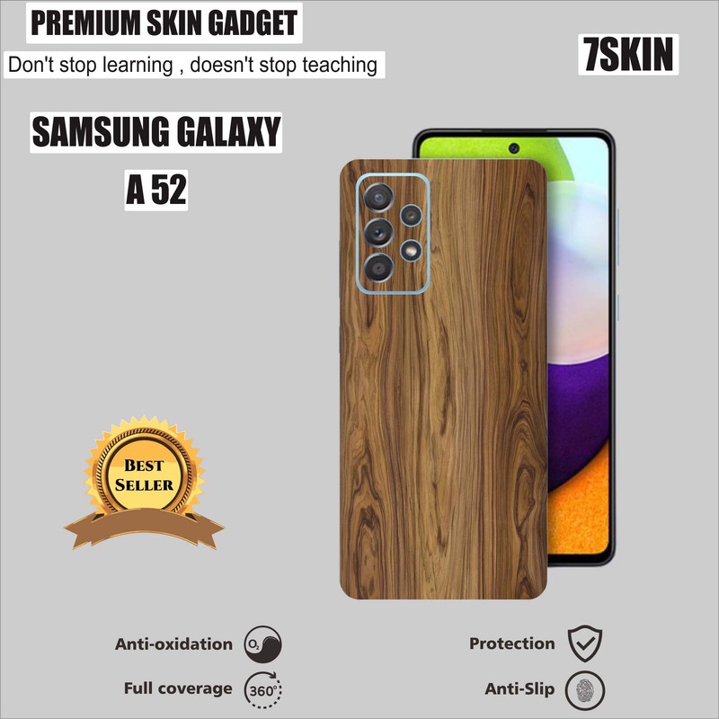 SKIN HANDPHONE  SAMSUNG A52 KAYU