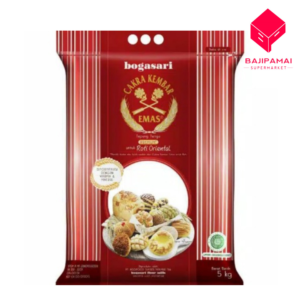 

TERIGU CAKRA KEMBAR EMAS ROTI ORIENTAL 5KG