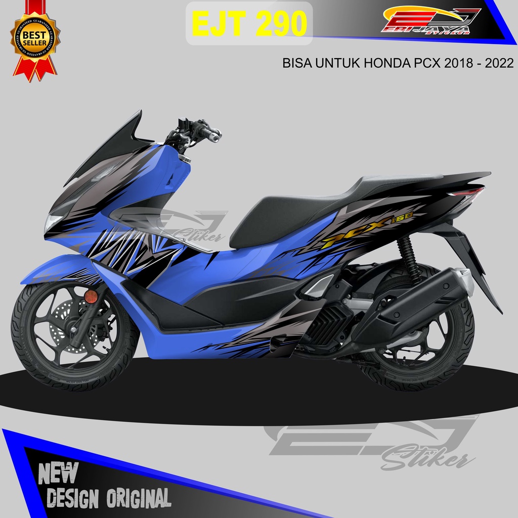DECALL STIKER PCX NEW DESIGN / STIKER VARIASI MOTOR PCX TERBARU / STIKER MOTOR PCX EJT 290