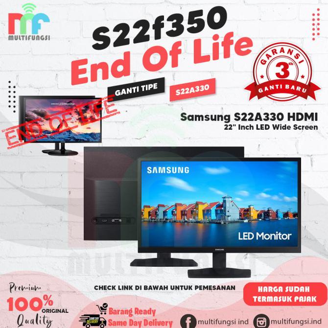 Promo Monitor Samsung 22" Inch LED S22F350FHE Garansi Resmi S22F350 - S22A330