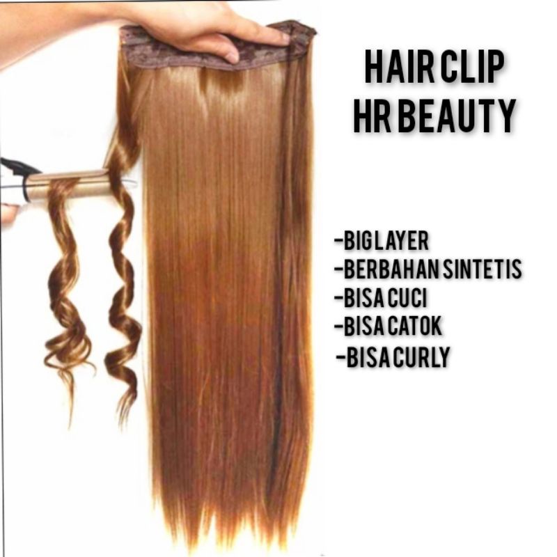 HAIR CLIP HR BEAUTY/RAMBUT PALSU SINTETIS