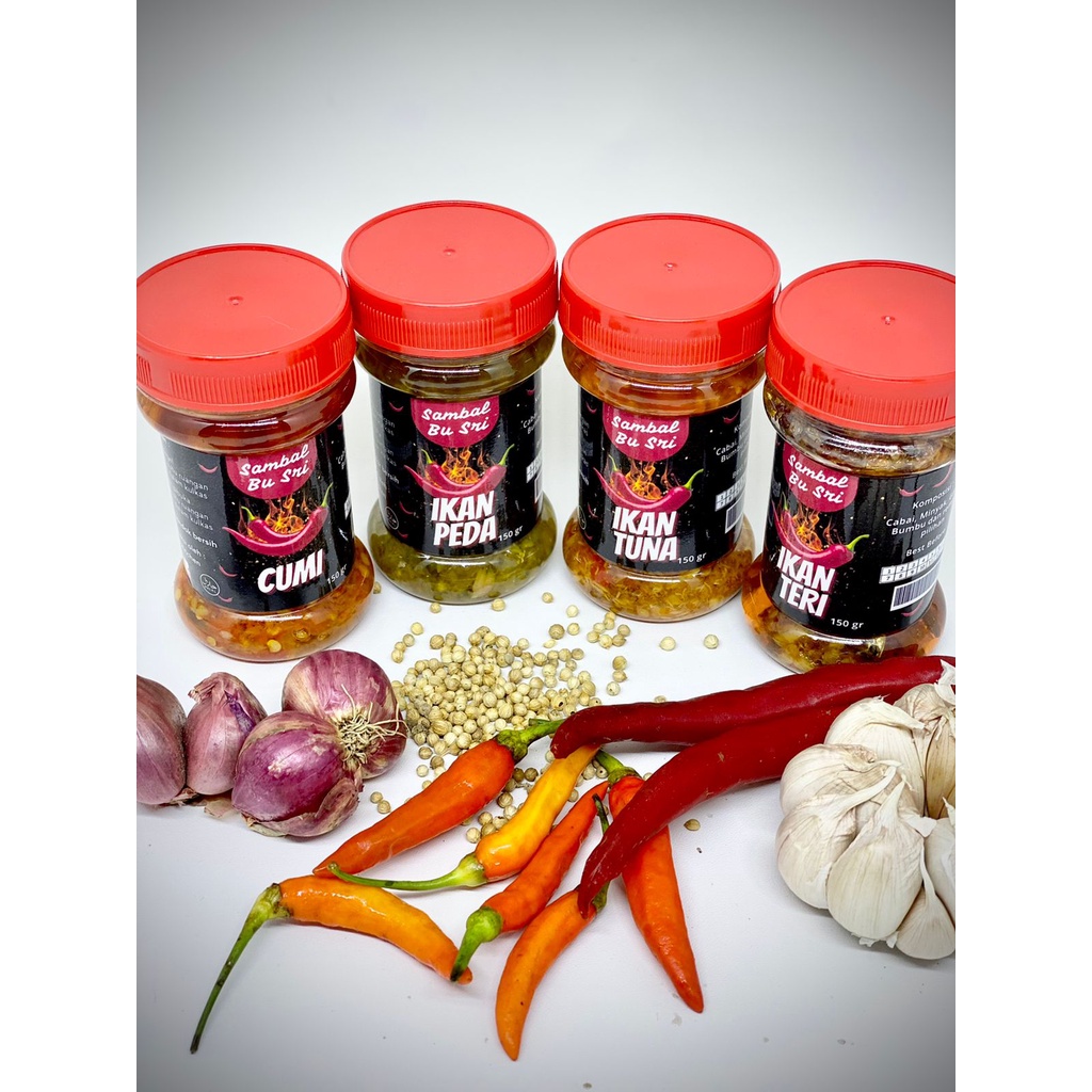 

PROMO Sambal Pedas Viral Mak Sri Sambal Cumi Tuna Peda Teri Khas Jawa