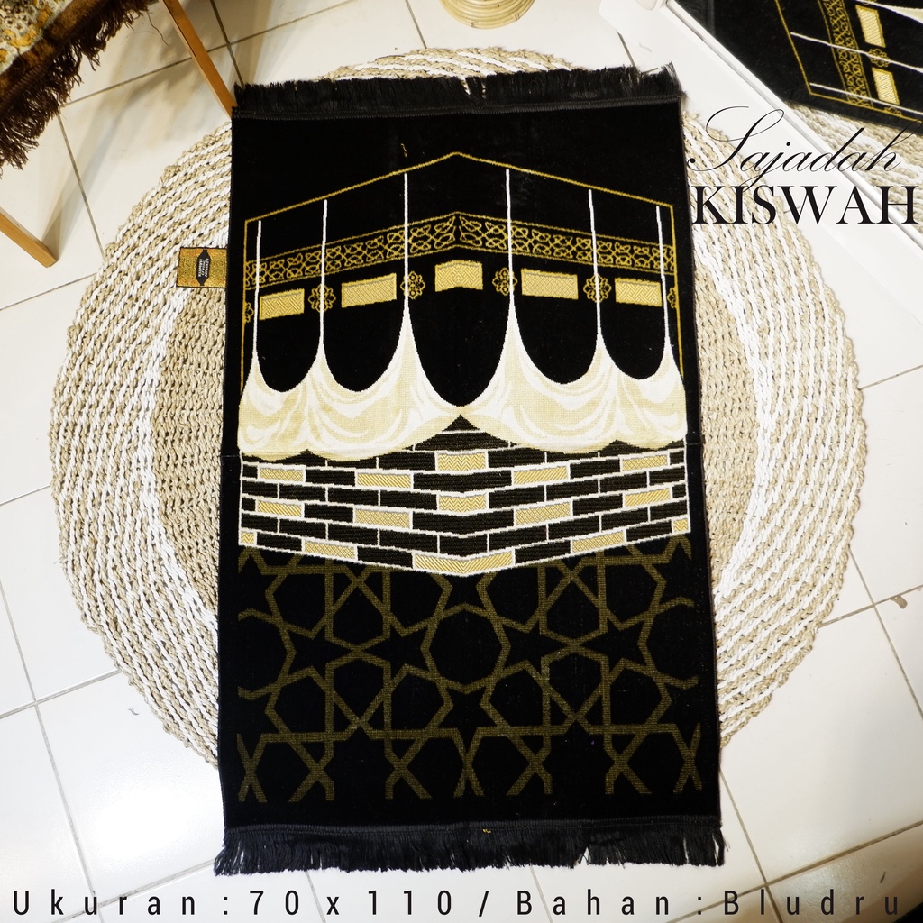 SAJADAH TURKI KISWAH EKSKLUSIF MOTIF LENGKAP MURAH UKURAN 70×110cm