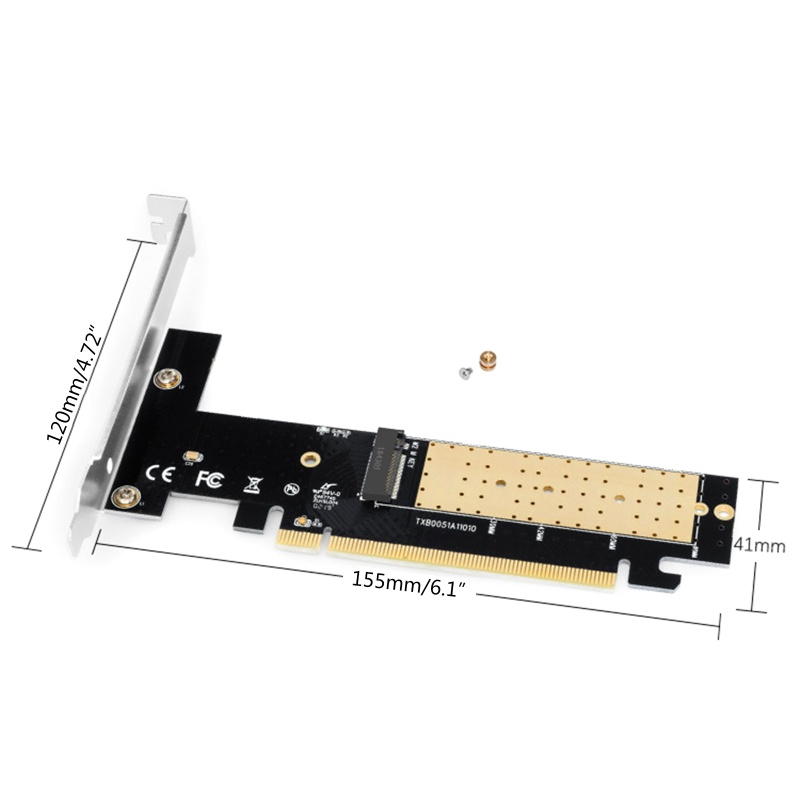 Btsg Untuk M.2 Riser PCIE3.0 Adapter Untuk PCI-E X16 Ke NVMe Untuk M.2 SSD Kartu Ekspanding Support2230 /42 /60 /80M2 SSD