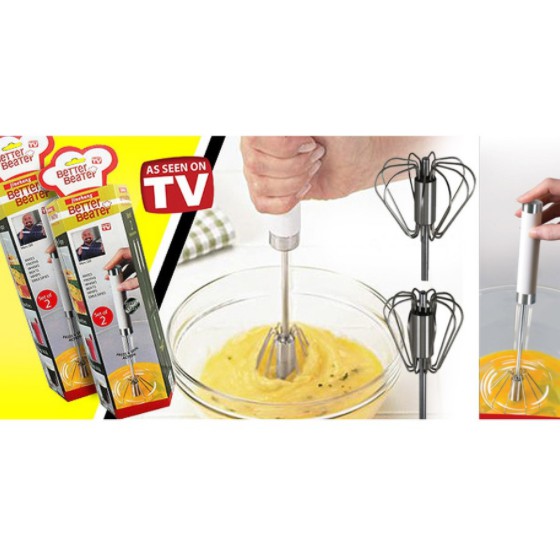 Better Beater Stainless Steel Alat Pengocok Telur / Kue Serba guna