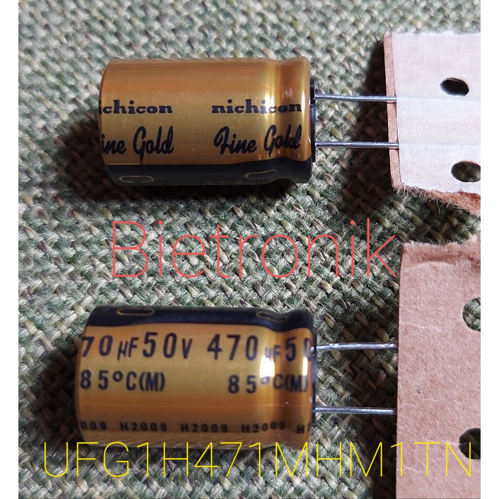 Kapasitor 470uF 50VDC UFG1H471MHM1TN Original NICHICON