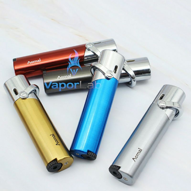 mancis korek api bara gas isi ulang AOMAI 7204 torch lighter unik