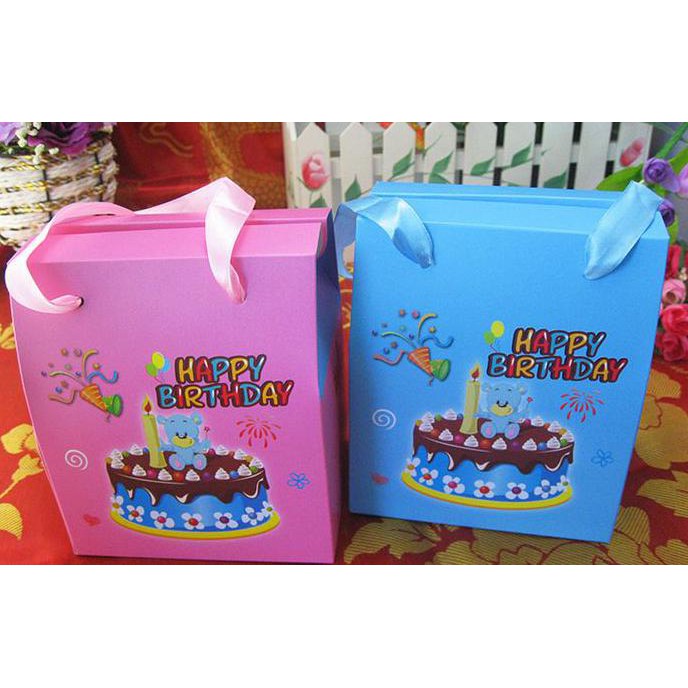 box kado ulang tahun anak, kantong souvenir ulang tahun, box party