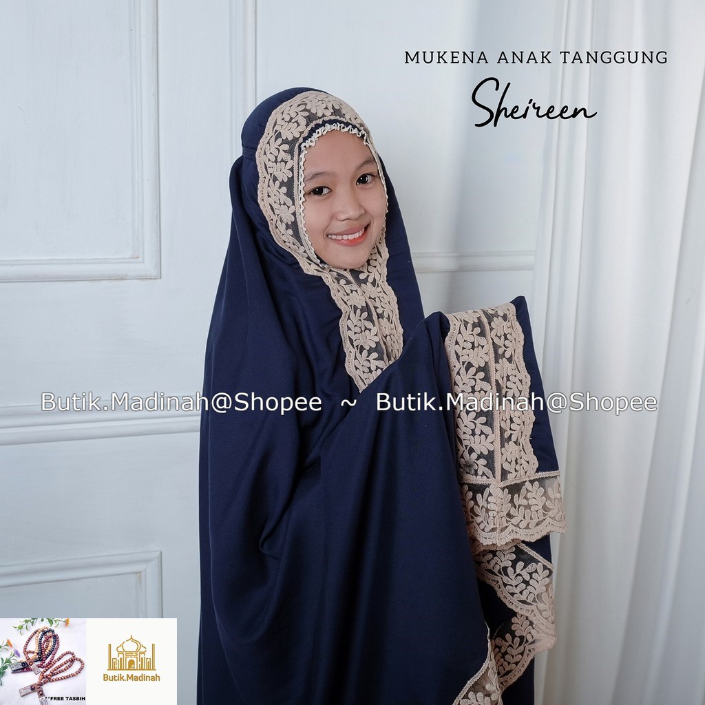 BUTIK.MADINAH MUKENA ANAK TANGGUNG SHIREEN RENDA MEWAH PREMIUM