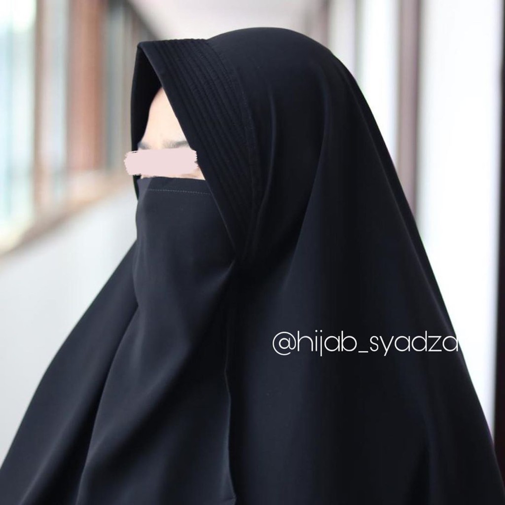 Alhaya Khimar/ Hijab Syar'i + Cadar/ Niqab