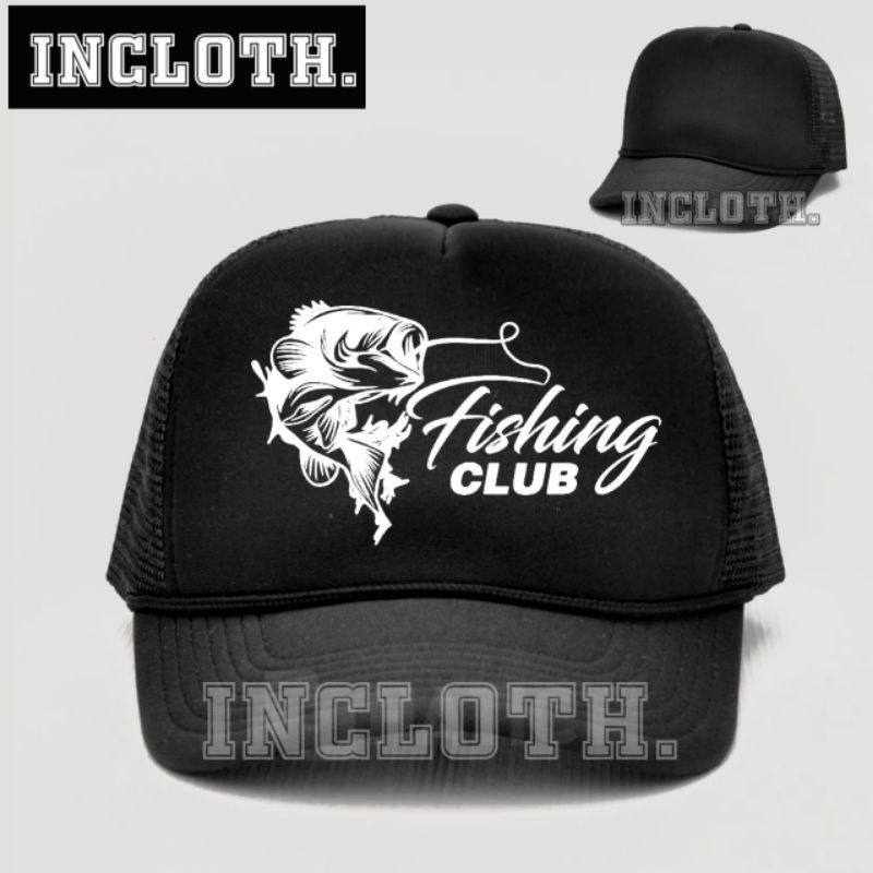 Topi Mancing Pria Dewasa Fishing Club Jaring Unisex Murah Original
