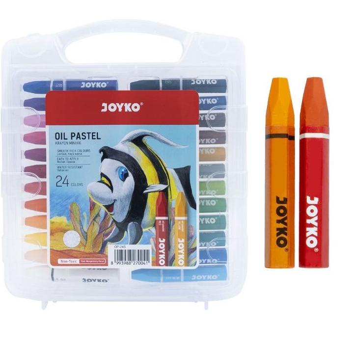 

⸨YeB ♝⸩ Crayon Joyko / Oil pastel Joyko 24 warna / (1pak) //New stokk