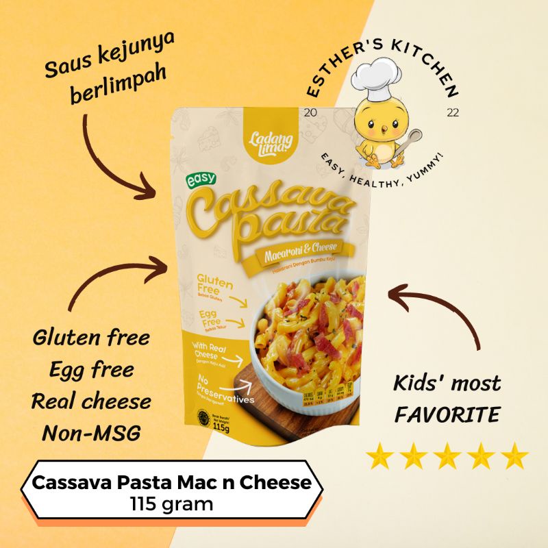 

Ladang Lima Cassava Pasta Mac & Cheese 115g