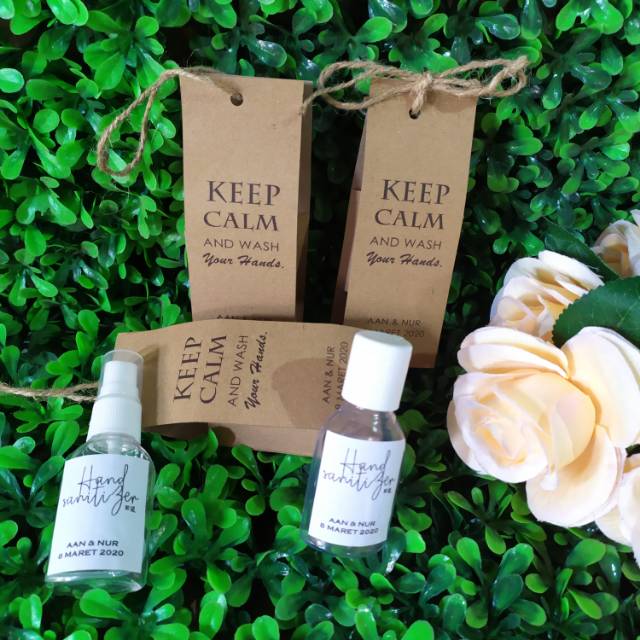 

Suvenir pernikahan handsanitizer gel 30 ml
