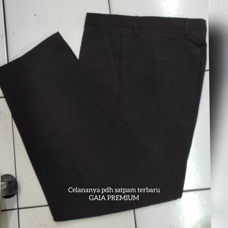 celana pdh satpam terbaru bahan gaia premium