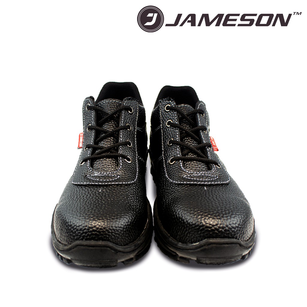 Sepatu Safety Shoes tali pendek semi boots Jameson TL / kulit asli / besi di penghujung