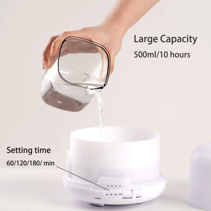 Humidifier Disfuser Aromaterapi 500ML REMOTE COD TIDAK FREE OIL-6