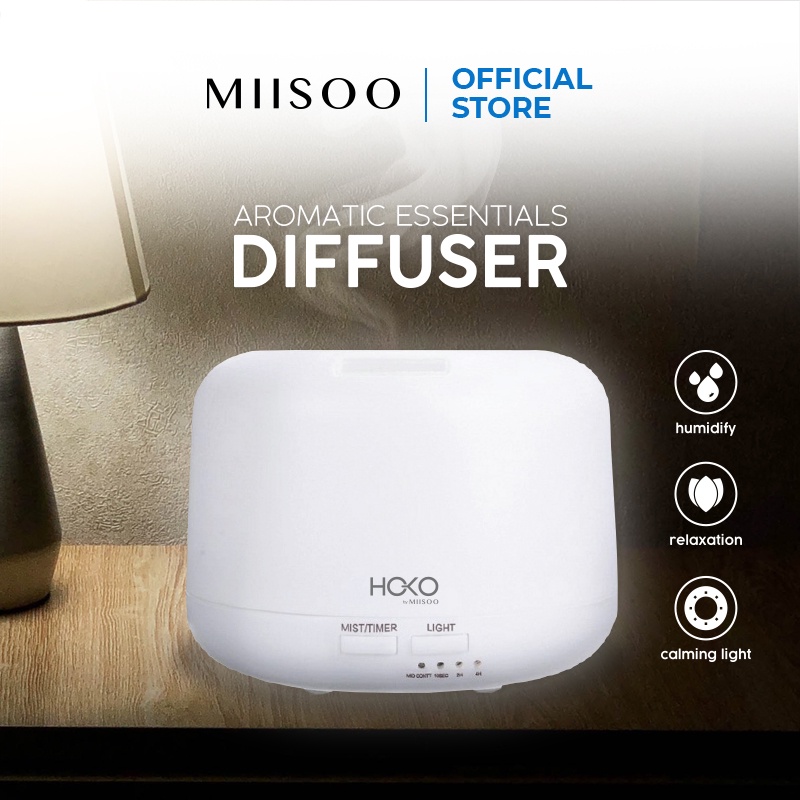 MIISOO Humidifier Diffuser Air Purifier Aromaterapy Essential oil Difuser 500ML Aroma Purifier LED + Remote/Diffuser HOKO By MIISOO-2