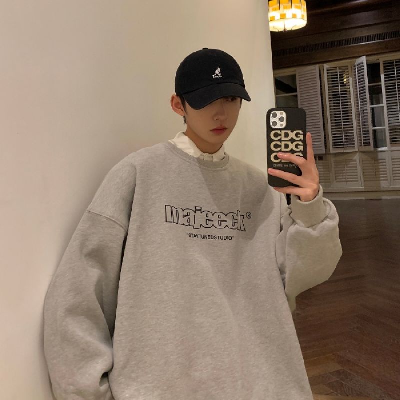 Sweater Korean MAJEECK Big Size (S - 6XL) Crewneck Oversize Unisex Staytuned Studio Switer Oblong Jumbo Pria Wanita S M L XL XXL XXXL XXXXL 3L 4XL 5XL Sage Green Mint Hitam Tosca Jaketin Aja Grey White Street Style