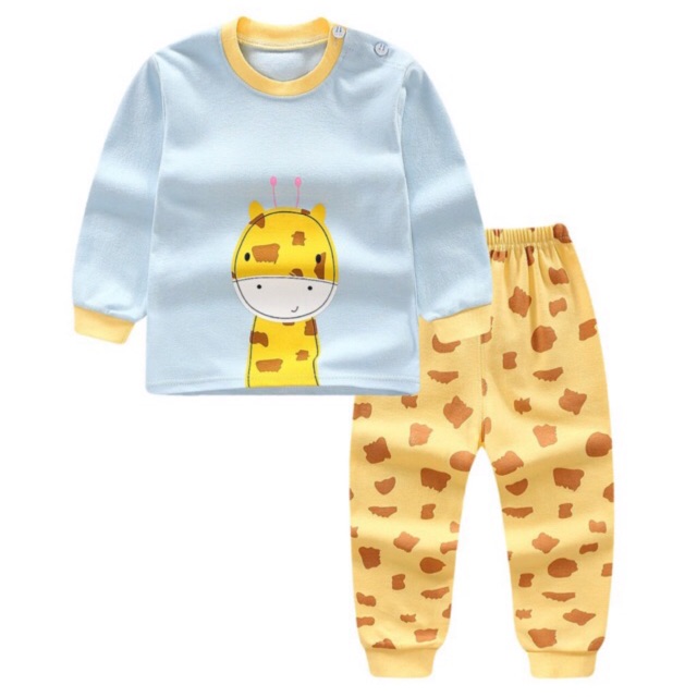 Baju Setelan anak giraffe / pjamas anak / sleepsuit anak