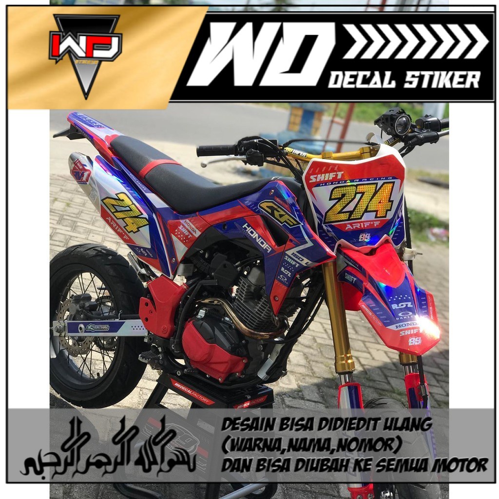 DECAL STIKER CRF HOLOGRAM FULL BODY
