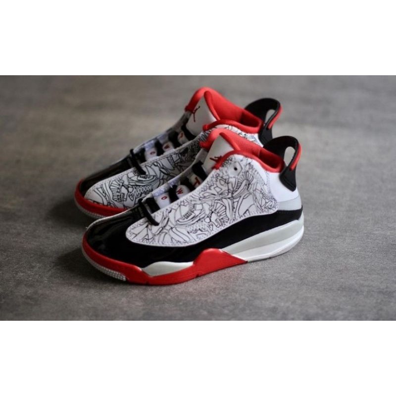 SEPATU ANAK ORIGINAL NIKE AIR JORDAN DUB ZERO WHITE VARSITY RED