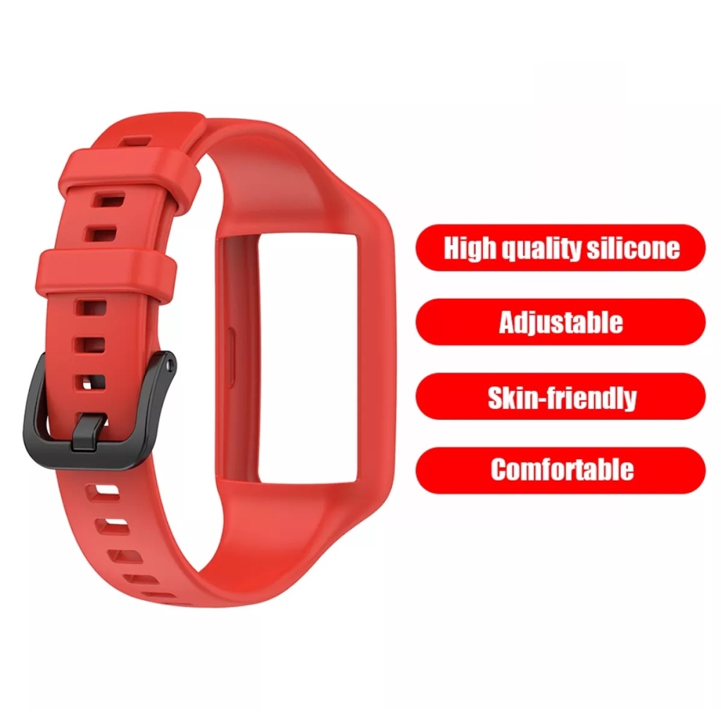 SILICONE Strap Case Huawei Band 7 HUAWEI BAND 8 Honor Band 6 Cover Casing tali jam