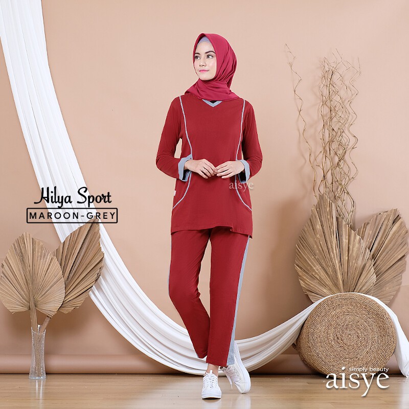 Baju Senam Wanita Setelan Olahraga Muslimah Sporty Muslim HILYA AISYE