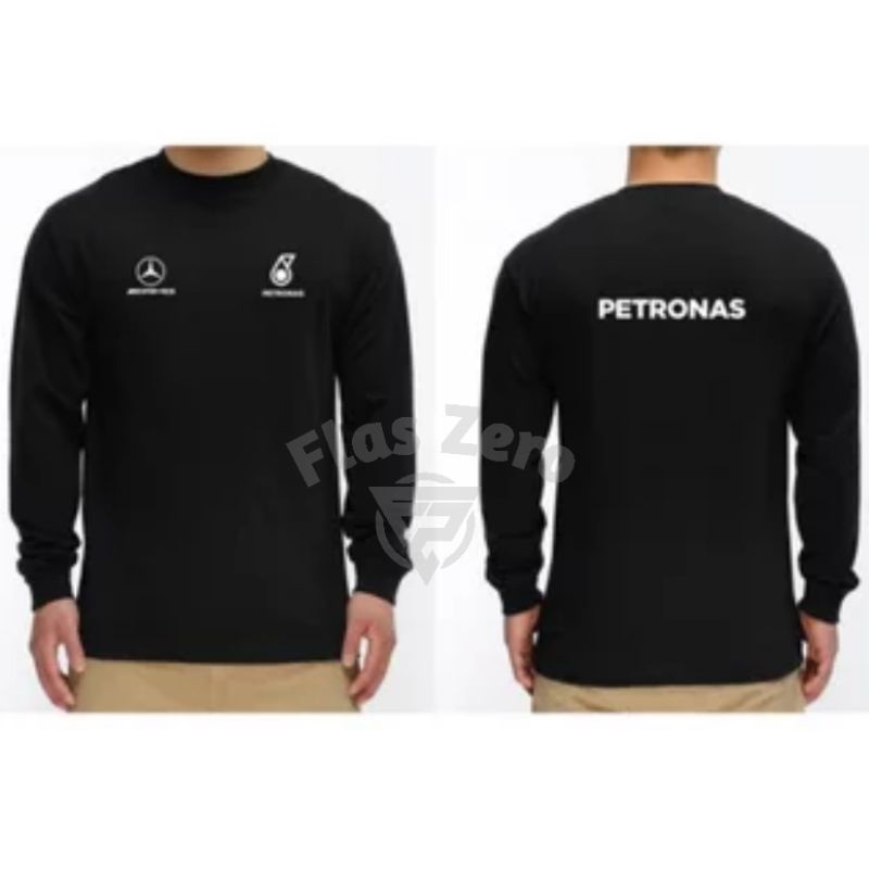 Baju Kaos Pria Lengan Panjang Mercedes Benz Petronas