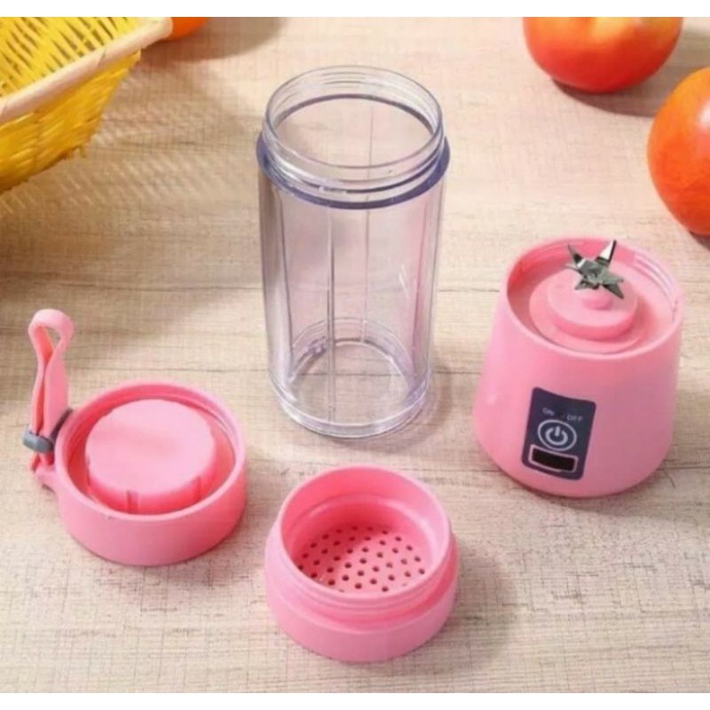 MAKASSAR V41 Blender botol 6 mata pisau juice blender mini usb portable otomatis elektrik blender jus bisa di cas