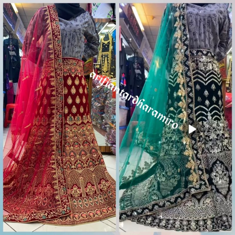 LEHENGGA INDIA II  BRDAL WEDDING II GAUN PENGANTIN BOLLYWOOD