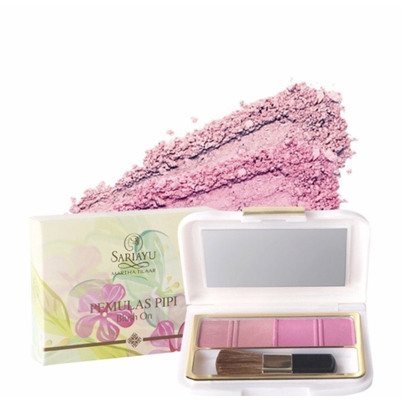 sariayu blush on / pemulas pipi / merah delima
