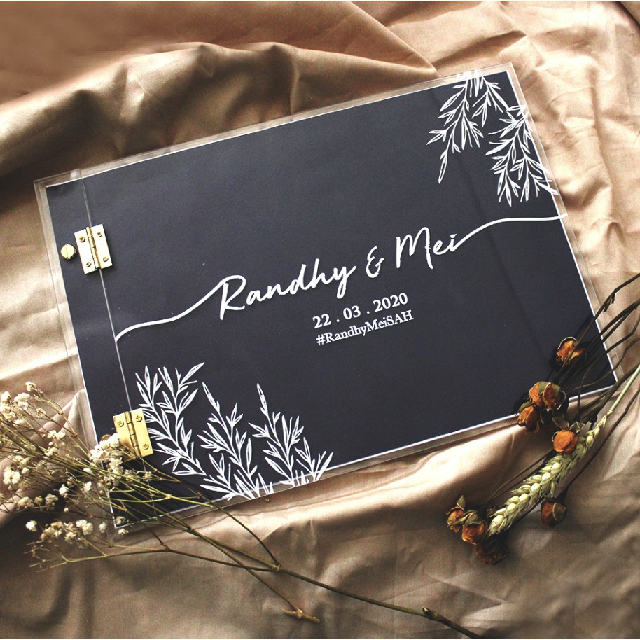 

Acrylic Guest Book A4 / Buku Tamu Akrilik