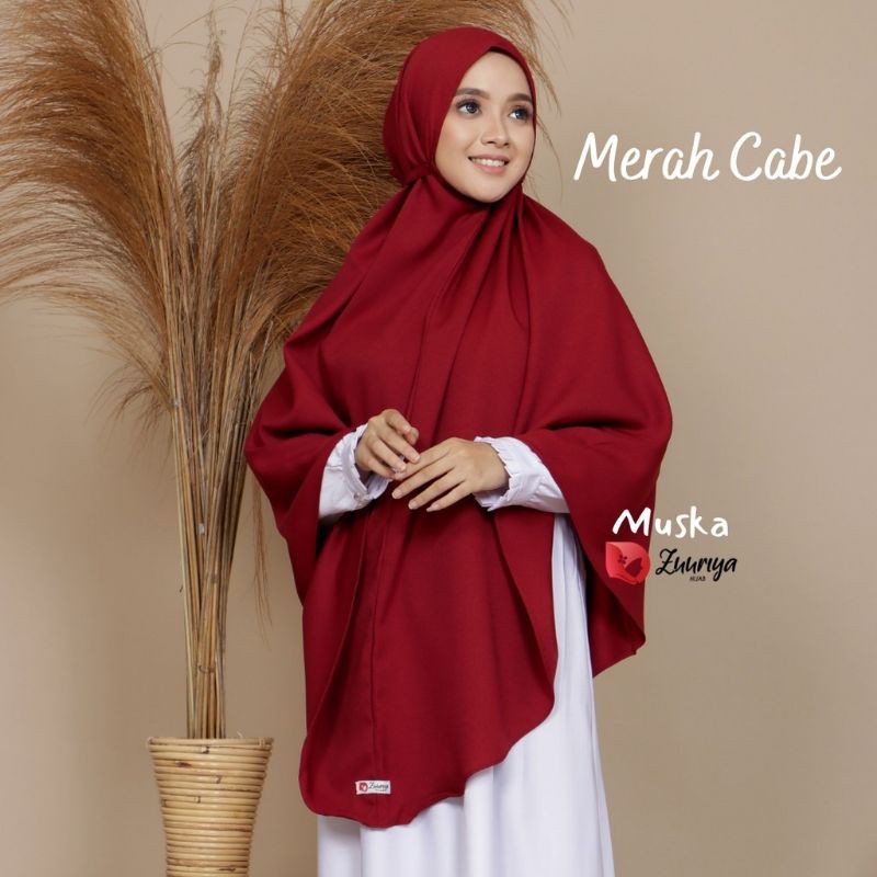 Bergo Wanita Jumbo Syari Bahan Moscrape