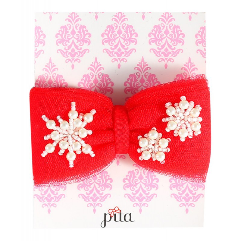 Pita Fufu Snowflake Headband - Red