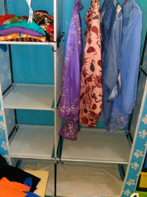 Lemari Pakaian Aluminuim Dan Kain Non Woven