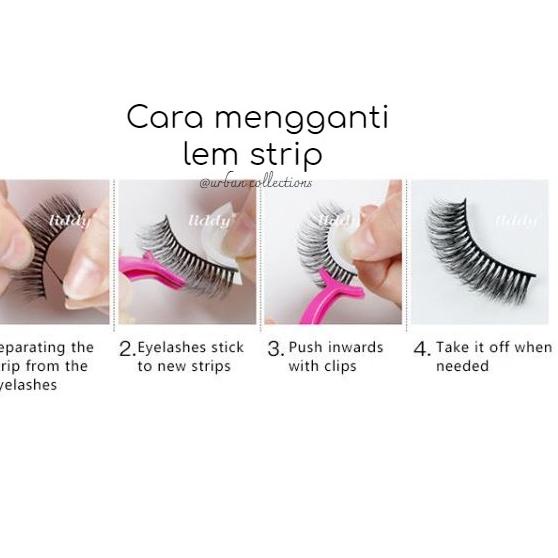 Promo - MAGIC NO GLUE EYELASHES/Bulu Mata Palsu 3D Tanpa Lem Liddy Eyelash Fake Eyelashes Korean Eye
