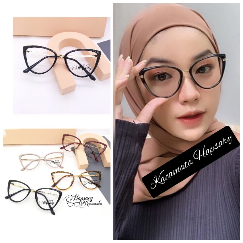 KACAMATA MINUS FRAME CAT EYE 3002 FREE LENSA ANTI RADIASI KOMPUTER | KACAMATA WANITA | KACA MATA ANTI UV | KACAMATA PLUS | KACAMATA PHOTOCROMIC &amp; BLUERAY