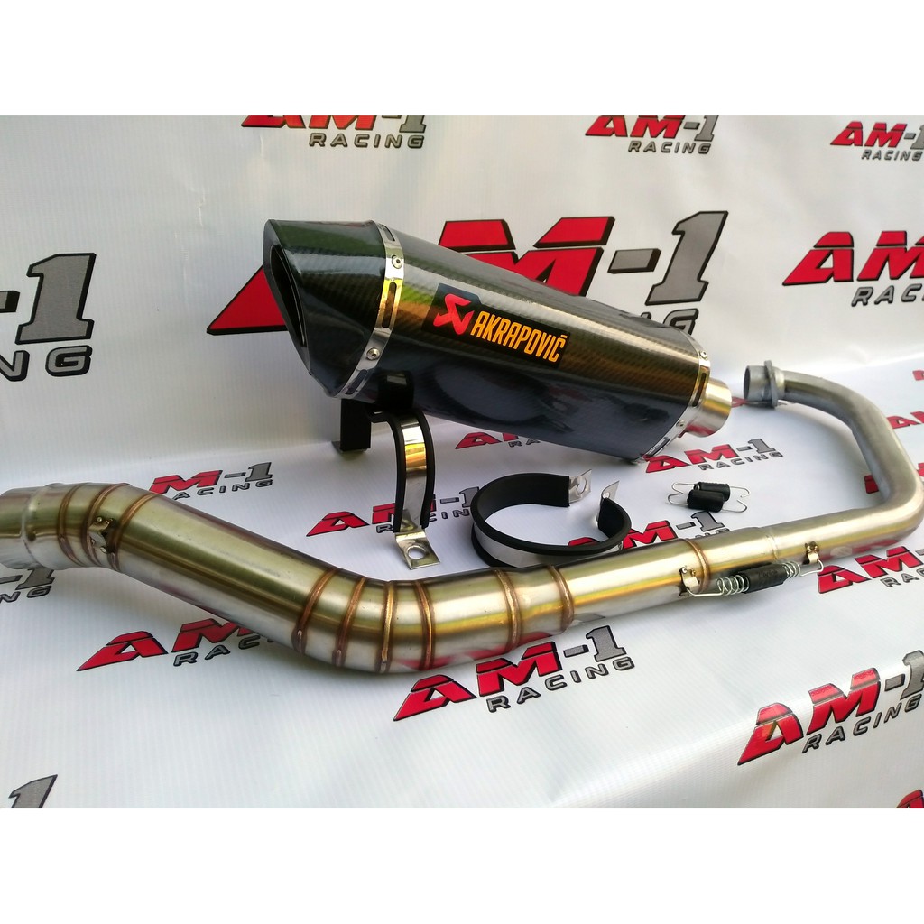 KNALPOT RACING AKRAPOVIC LAYANG EVO CARBON R15 VVA VW V3 NEW OLD