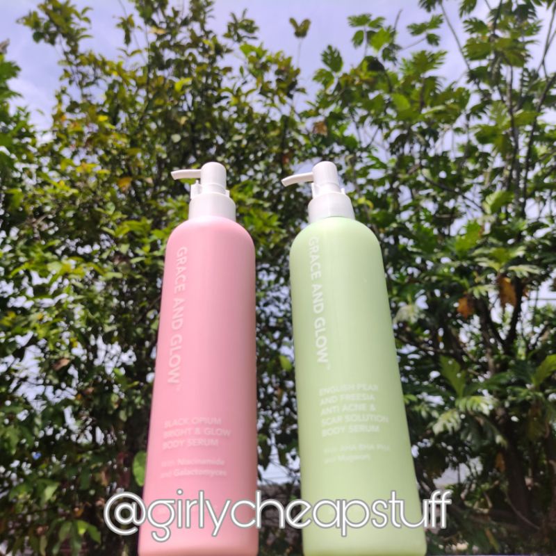Grace and Glow Body Serum English Pear Freesia Black Opium Body Lotion / Grace & Glow Body Serum Mis