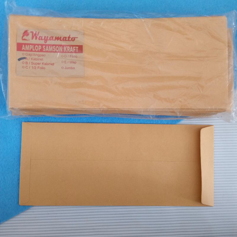 

Amplop Samson Kraft Kabinet Wayamoto (Isi 100 pcs)